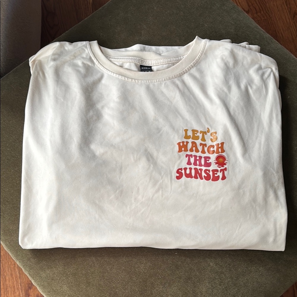 SHEIN Cream Casual Tee